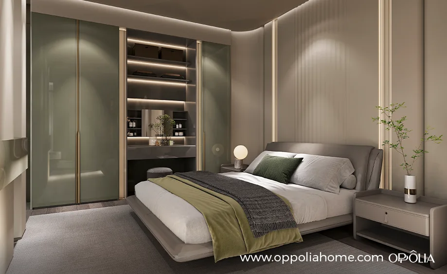 Monet Series Modern Elegance Bedroom with Walk-In Closet - OBW25L03