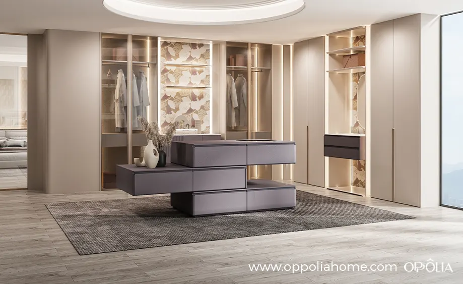 Moqi Series Modern Elegant Bedroom Walk in Closet - OBW24L06
