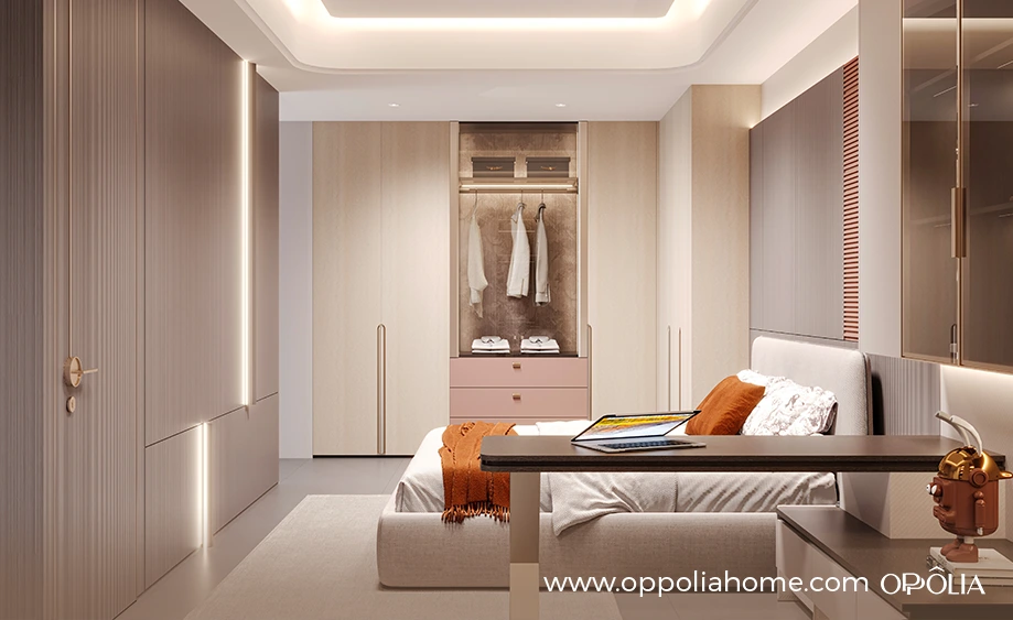 Puffy Series Serenity Warm Color Bedroom with Closet - OBW25L04