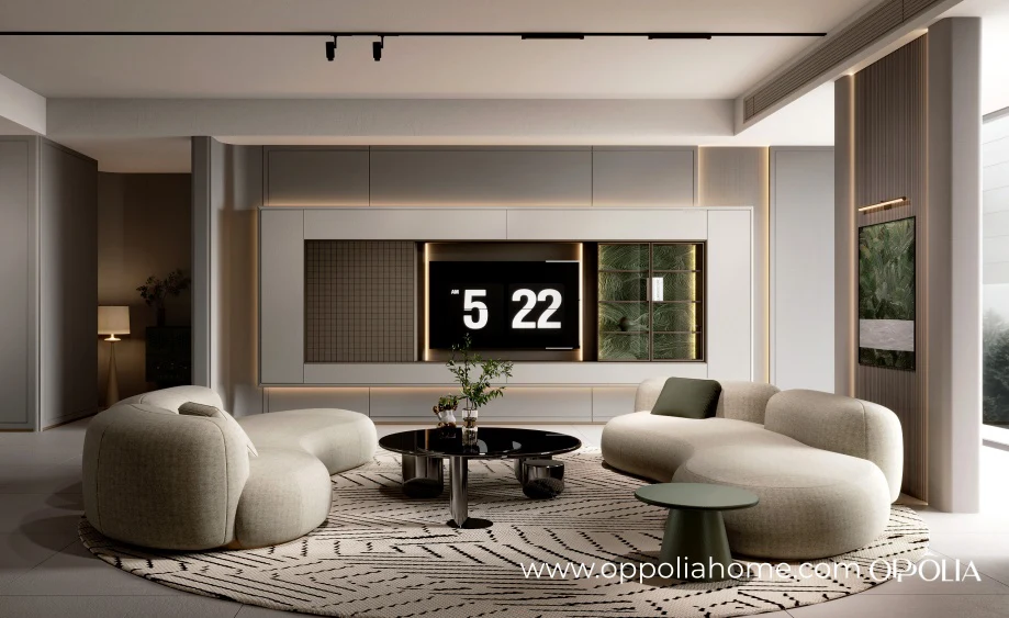 Souffle Series Cream & Green Serenity Elegance Interior Design