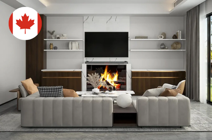Modern White Whole-house Customization Home Case, Toronto, Canada